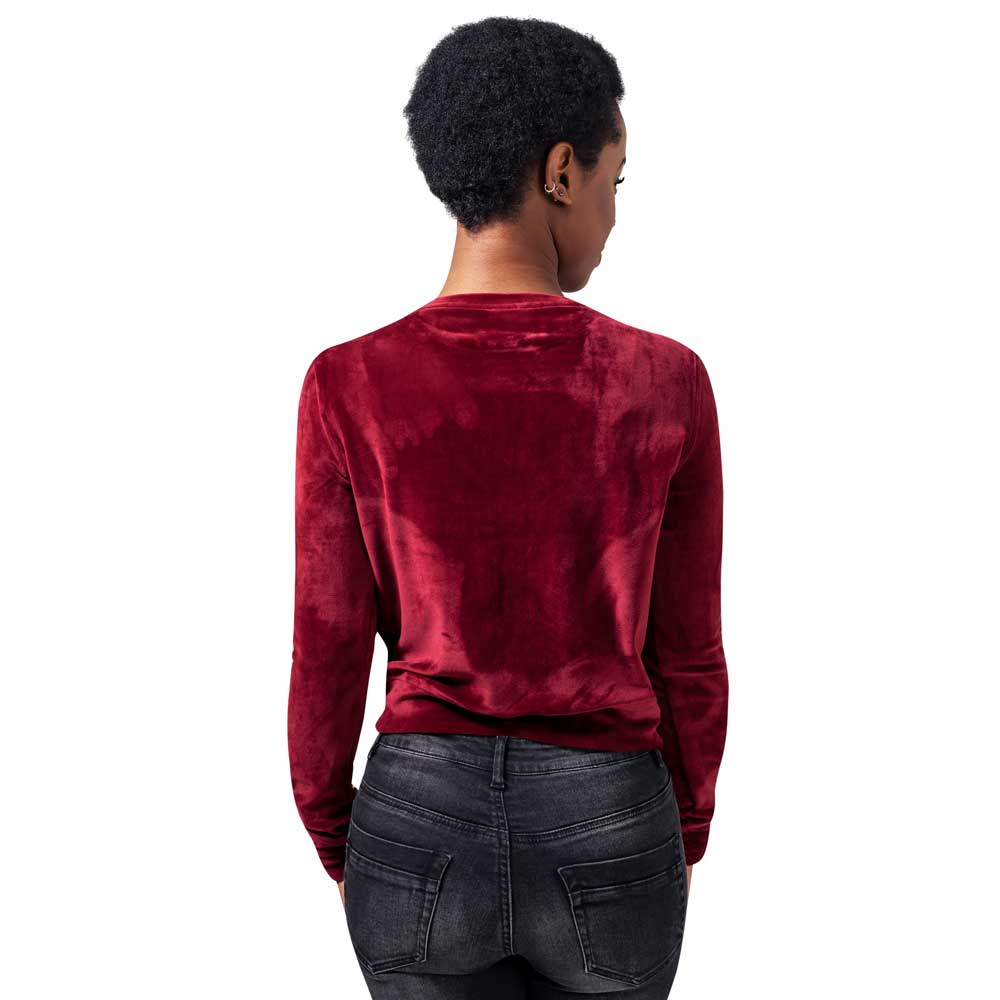 Urban Classics Urban Classics Sweatertrui Short Velvet Crew Urban Classics Urban Classics Sweatertrui Short Velvet Crew